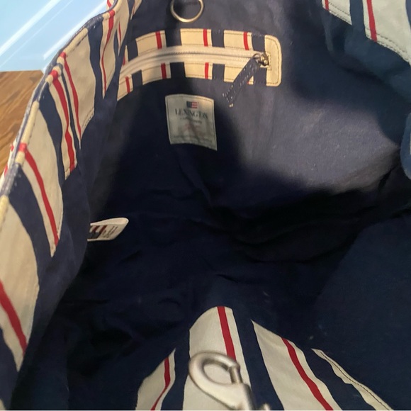 Limited Edition Lexington & Co. x Guild Hall Red/White/Blue Striped Tote - Picture 4 of 8